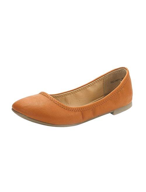 DREAM PAIRS Women's Sole-Happy Ballerina Walking Flats Shoes