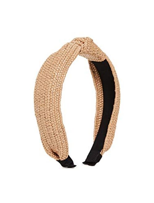 SHASHI Women's Rio Headband, Woven, Tan, One Size