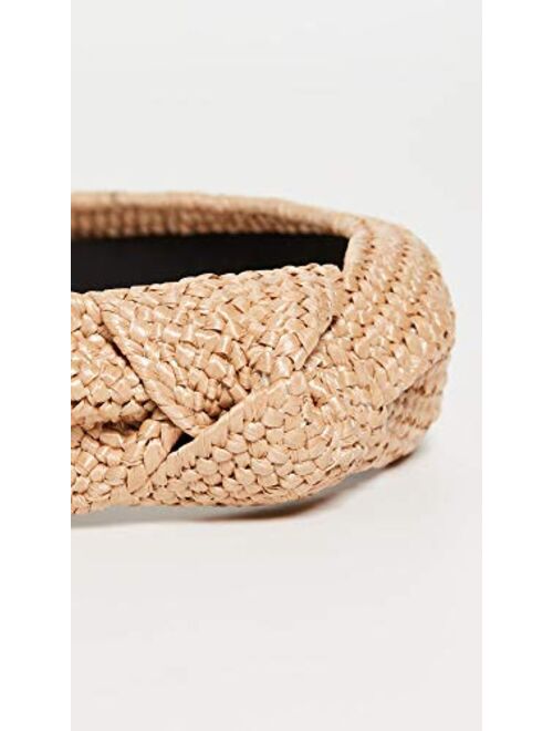 SHASHI Women's Rio Headband, Woven, Tan, One Size