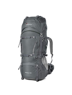 MOUNTAINTOP 70L/75L Internal Frame Hiking Backpack for Men Women with Rain Cover