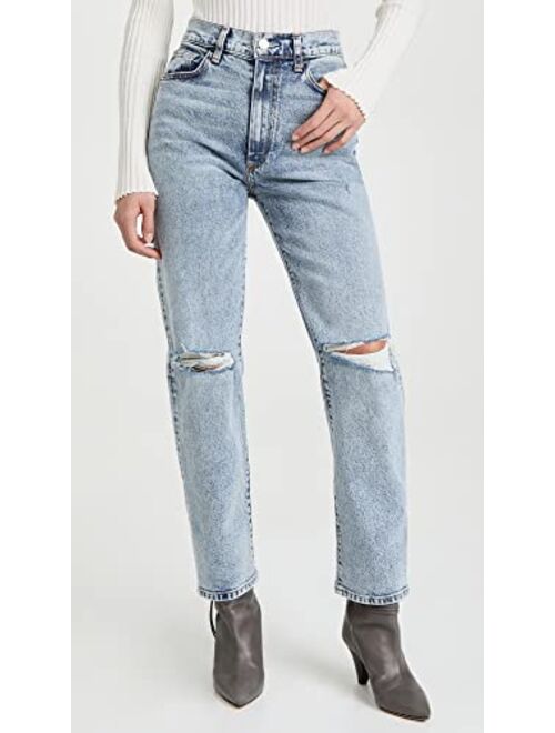 Le Jean Women's Relaxed Straight Jeans