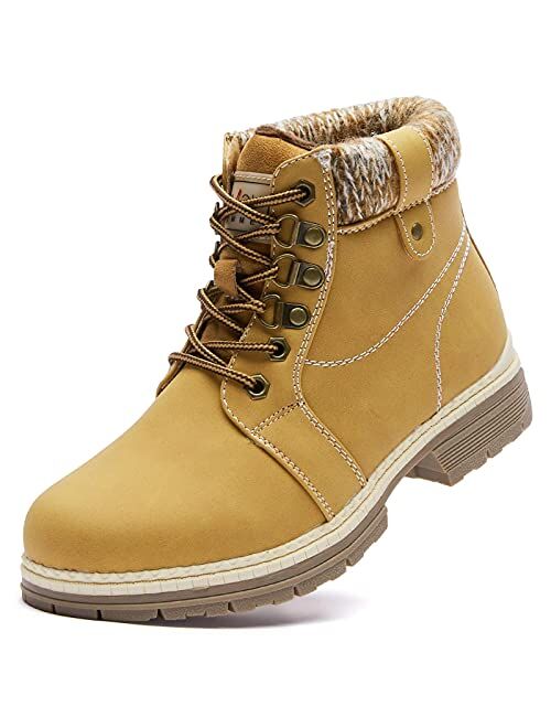 Anjoufemme Winter Snow Hiking Boots For Women