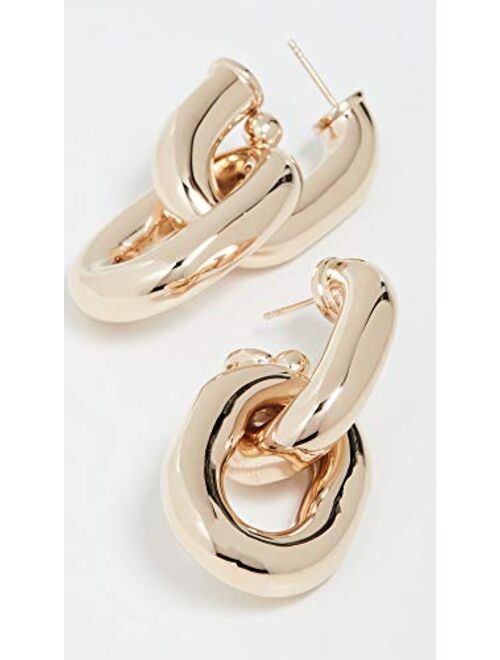 Paco Rabanne Women's XL Link Hoop Earrings