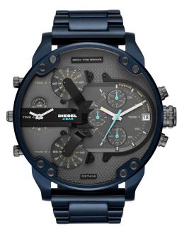 Men's Chronograph Mr. Daddy 2.0 Blue Stainless Steel Bracelet Watch 57mm