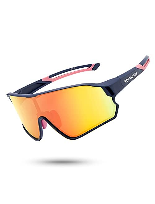 Rock Bros ROCKBROS Polarized Sunglasses for Men Women UV Protection Cycling Sunglasses