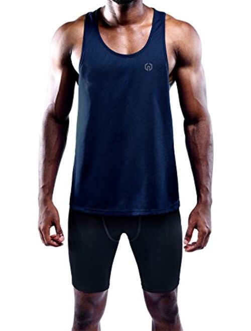 Neleus Men's 3 Pack Dry Fit Y-Back Muscle Tank Top