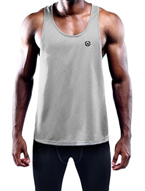 Neleus Men's 3 Pack Dry Fit Y-Back Muscle Tank Top