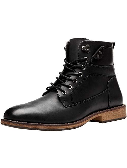 Vostey Men's Motorcycle Boots Business Casual Chukka Boot for Men