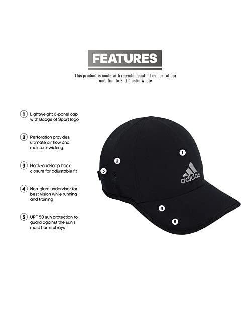 adidas Men's Superlite Relaxed Fit Performance Hat