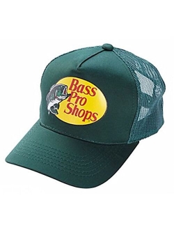 Bass Creek Outfitters Bass Pro Shops Men's Trucker Hat Mesh Cap - One Size Fits All Snapback Closure - Great for Hunting & Fishing