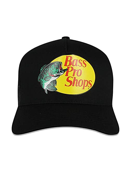 Bass Creek Outfitters Bass Pro Shops Men's Trucker Hat Mesh Cap - One Size Fits All Snapback Closure - Great for Hunting & Fishing