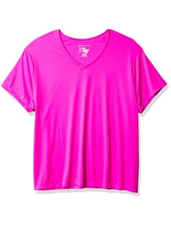 Women's Plus-Size Cool DRI Short Sleeve V-Neck Tee