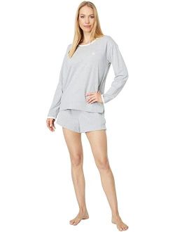 LAUREN Ralph Lauren Long Sleeve Crew Neck Boxer PJ Set