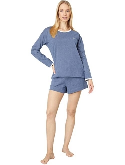 LAUREN Ralph Lauren Long Sleeve Crew Neck Boxer PJ Set