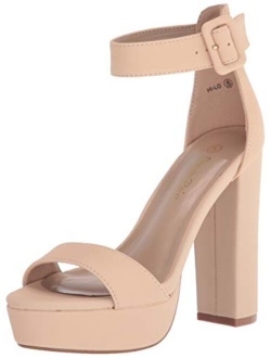 Women's Hi-Lo High Heel Platform Pump Sandals