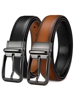 CHAOREN Leather Reversible Belts for Men - Double Style, Singular Elegance