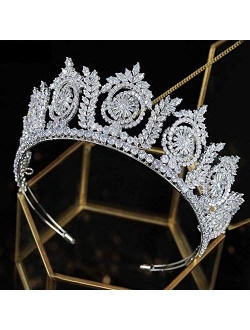 Modeldress Quinceanera Cubic Zirconia Tiaras and Crowns for Bride