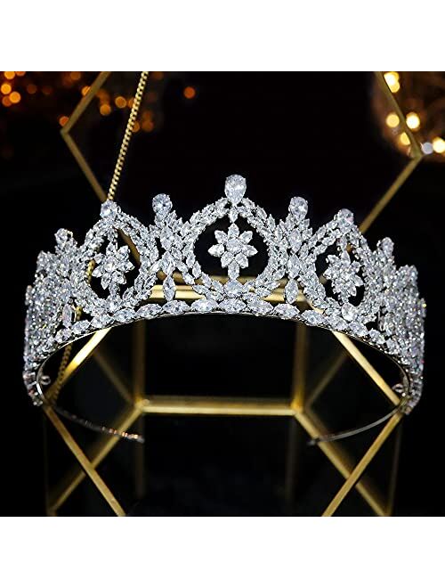 Modeldress Quinceanera Cubic Zirconia Tiaras and Crowns for Bride