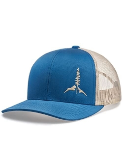 Larix Gear Trucker Hat, Tamarack Mountain, No-Sweat Hat Liner Included