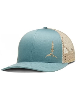 Larix Gear Trucker Hat, Tamarack Mountain, No-Sweat Hat Liner Included