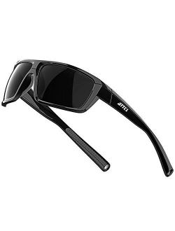 ATTCL Polarized Wrap Sunglasses For Men - Fishing Sports Glasses 100% UV Protection