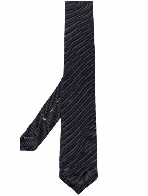 Canali textured silk tie