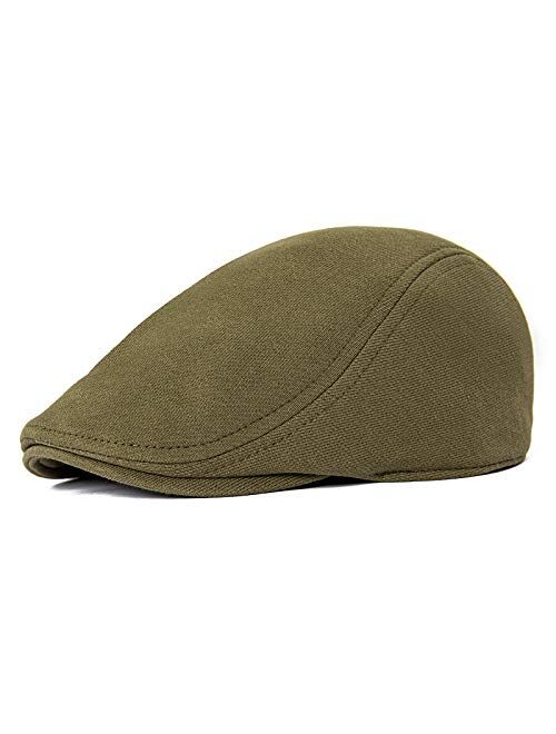 VOBOOM Men's Cotton Flat Ivy Gatsby Newsboy Driving Hat Cap