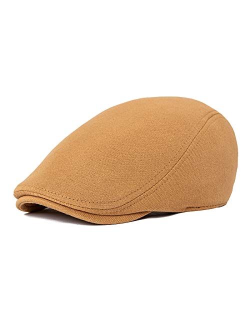 VOBOOM Men's Cotton Flat Ivy Gatsby Newsboy Driving Hat Cap