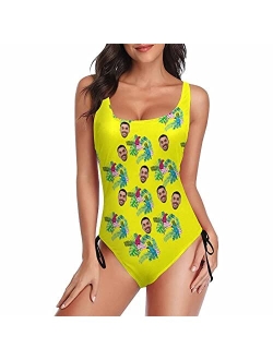 Interestprint Customized Womens Face One Piece Swimsuit Personalized Photo Bathing Suit Printing Swimwear