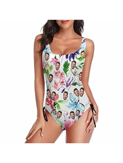 Interestprint Customized Womens Face One Piece Swimsuit Personalized Photo Bathing Suit Printing Swimwear