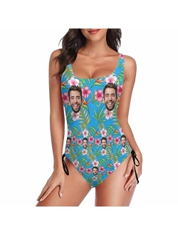 Interestprint Customized Womens Face One Piece Swimsuit Personalized Photo Bathing Suit Printing Swimwear