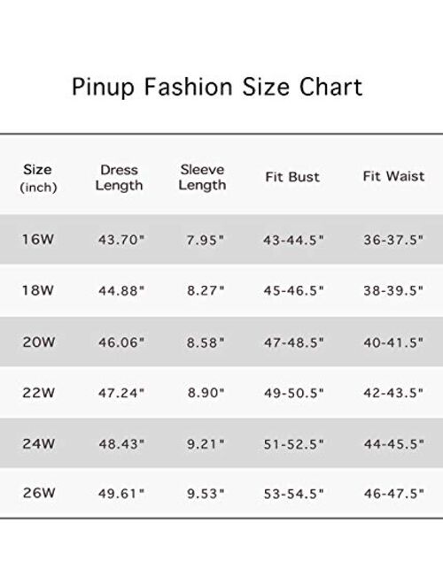 Pinup Fashion Women‘s Plus Size Faux Wrap V Neck Short Sleeve Midi Wedding Guest Party Casual Dresses