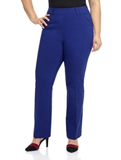 Rekucci Curvy Woman Ease into Comfort Barely Bootcut Plus Size Pant