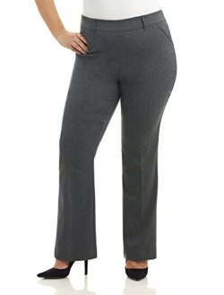 Rekucci Curvy Woman Ease into Comfort Barely Bootcut Plus Size Pant