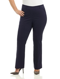 Rekucci Curvy Woman Ease into Comfort Barely Bootcut Plus Size Pant