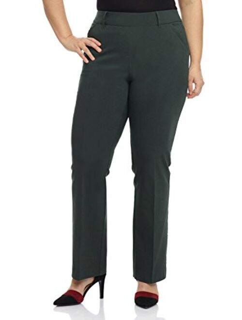 Rekucci Curvy Woman Ease into Comfort Barely Bootcut Plus Size Pant