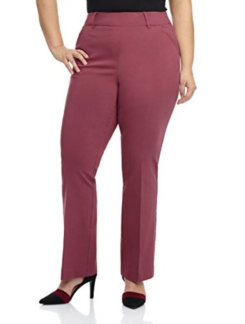 Rekucci Curvy Woman Ease into Comfort Barely Bootcut Plus Size Pant