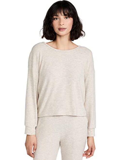 SUNDRY Women's Twist Back Sweater