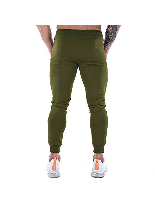 GANSANRO Mens Joggers Sweatpants Slim Fit Mens Athletic Jogger Pants, Sweatpants for Men with Zipper Pockets