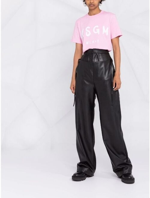 MSGM logo-print short-sleeved T-shirt