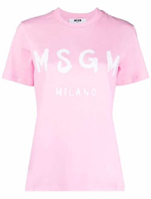 MSGM logo-print short-sleeved T-shirt