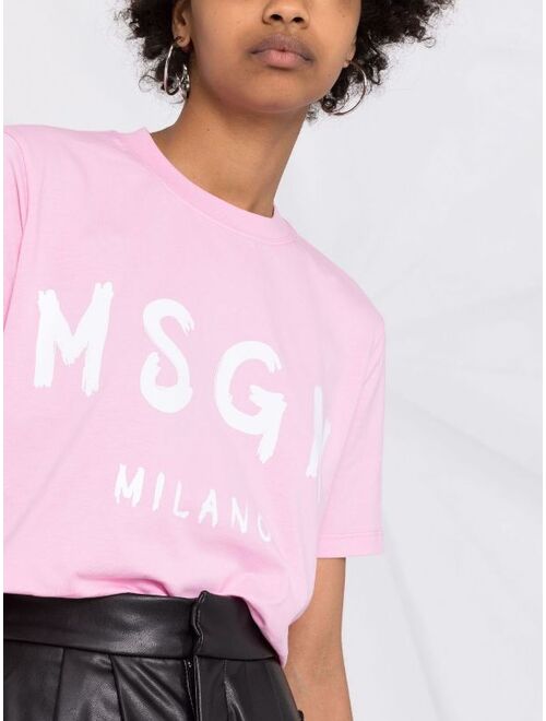 MSGM logo-print short-sleeved T-shirt