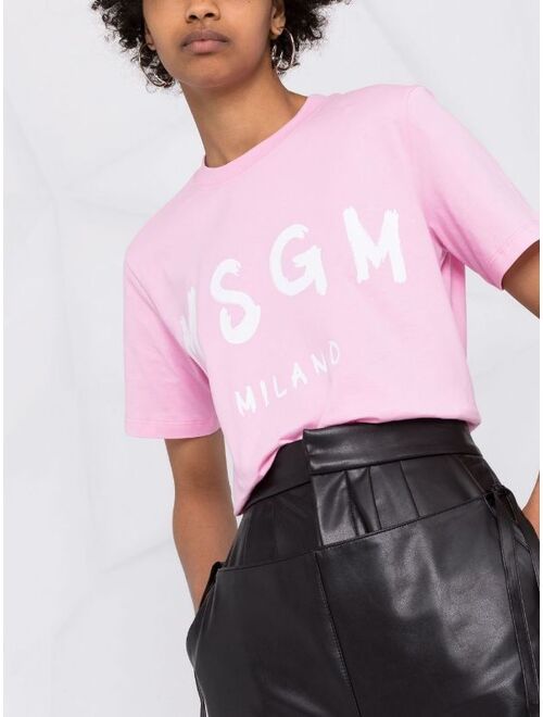 MSGM logo-print short-sleeved T-shirt