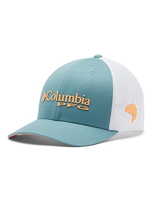 Columbia Unisex-Adult PFG Logo Mesh Ball Cap - High Crown