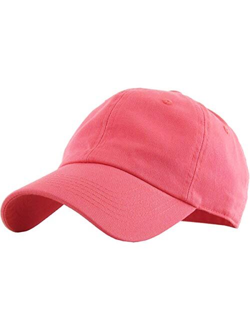 KBETHOS Original Classic Low Profile Cotton Hat Men Women Baseball Cap Dad Hat Adjustable Unconstructed Plain Cap