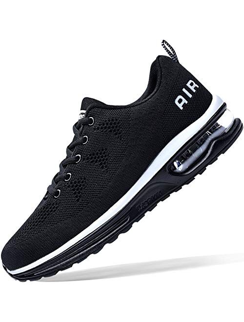 Autper Mens Air Athletic Running Tennis Shoes Lightweight Sport Gym Jogging Walking Sneakers US 6.5-US12.5