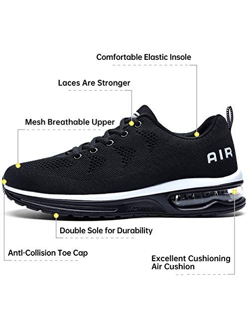 Autper Mens Air Athletic Running Tennis Shoes Lightweight Sport Gym Jogging Walking Sneakers US 6.5-US12.5