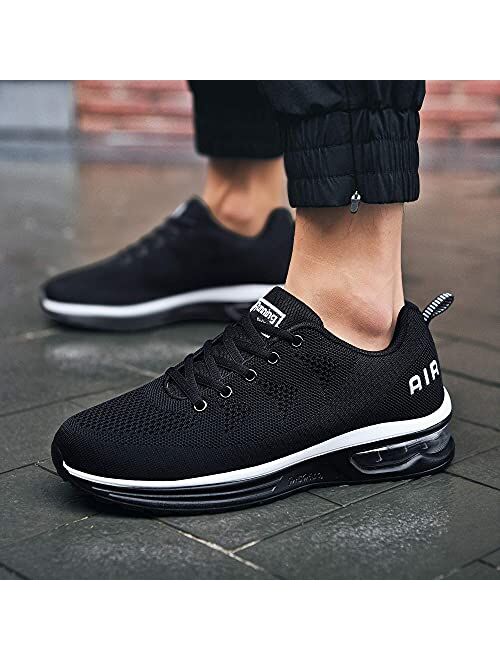 Autper Mens Air Athletic Running Tennis Shoes Lightweight Sport Gym Jogging Walking Sneakers US 6.5-US12.5