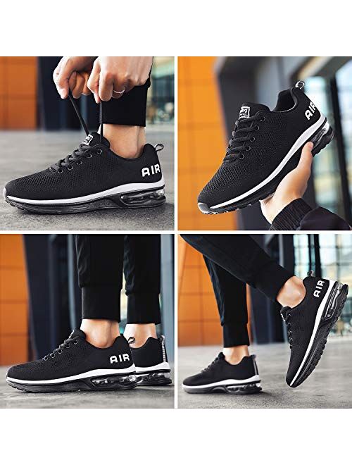 Autper Mens Air Athletic Running Tennis Shoes Lightweight Sport Gym Jogging Walking Sneakers US 6.5-US12.5