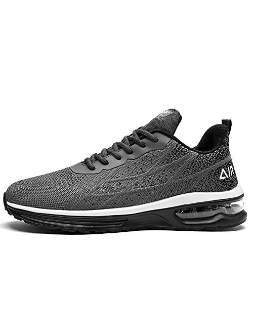 Autper Mens Air Athletic Running Tennis Shoes Lightweight Sport Gym Jogging Walking Sneakers US 6.5-US12.5